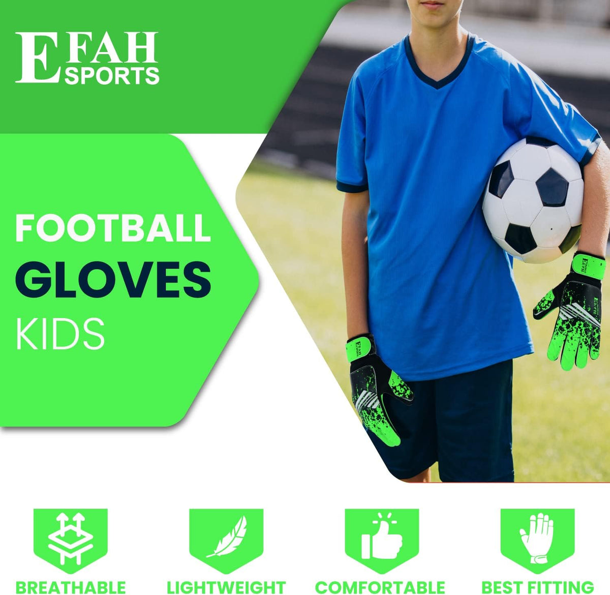 Regine Switzerland Soccer Goalkeeper Gloves - Strong Grip for Kids & Youth | Durable Football Goalie Gear