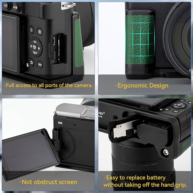 Haoge HG-S9-G Handle HandGrip for Panasonic LUMIX S9 Camera Body S9K L-Shape