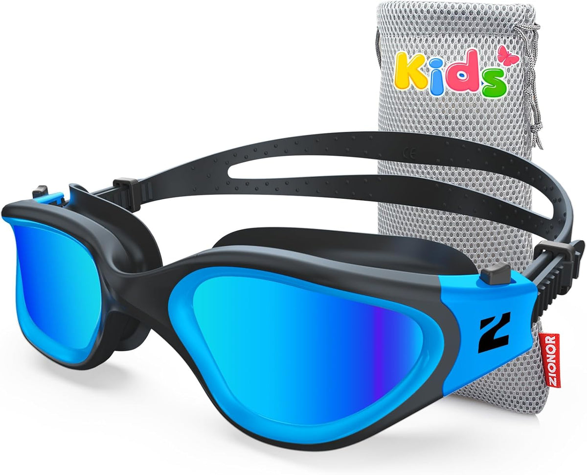 ZIONOR Kids Swim Goggles - G1MINI SE Anti-Fog UV Protection for Ages 6-14 | Comfortable Fit