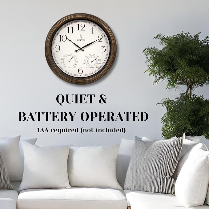 Outdoor Clocks for Patio Large Waterproof