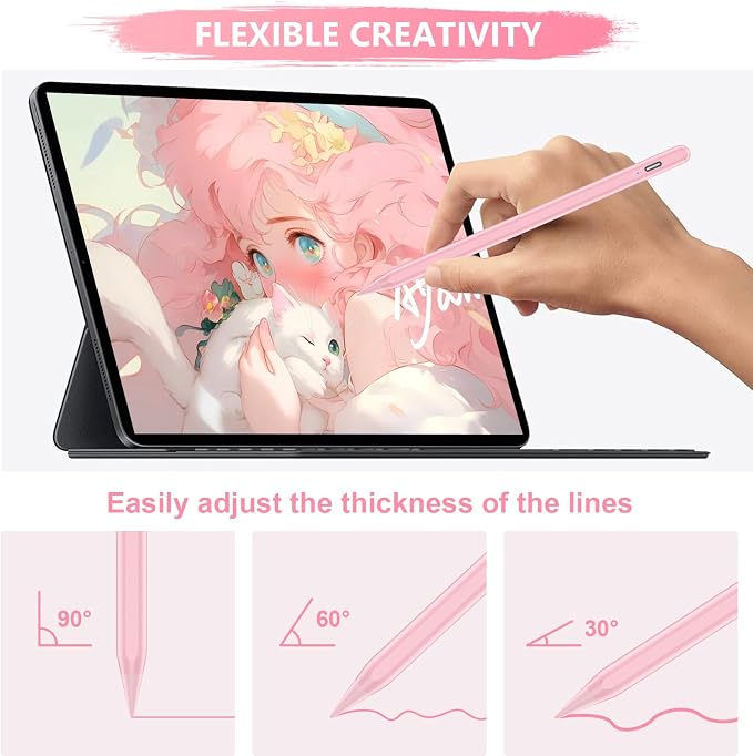 Stylus Pen for iPad A16/10th/9th Generation, 10Mins Fast Charge for Apple
