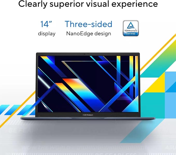 ASUS Vivobook 14" Laptop - FHD (1920 * 1080) - Intel Core i7-1355U - 10 Cores - Intel UHD Graphics - Copilot - Privacy Camera - Windows 11 Home - w/Wireless Mouse (16GB RAM | 1TB SSD)