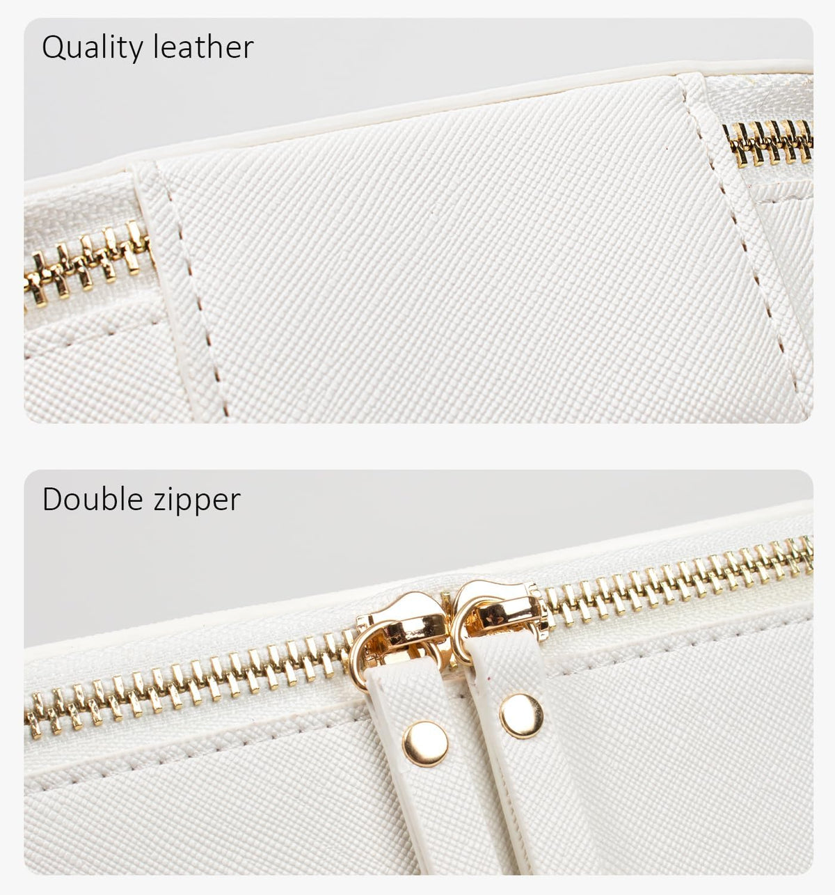 LETGO 2 Pack Mahjong Tile Storage Bag with Zipper Transparent Mahjong Tile Carrying Case Zippered Storage Bag Waterproof PU TSA Approved Cosmetic Pouches,Portable Beach Vacation Makeup Organizer Set