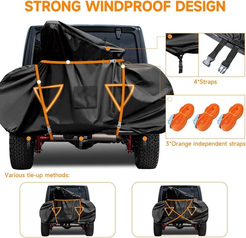 Neverland Bike Cover - Waterproof Outdoor Storage for 2 Bikes | Durable 600D Oxford Material, Reflective Design
