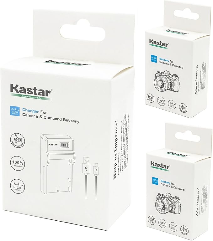 Kastar Battery & LCD Slim USB Charger