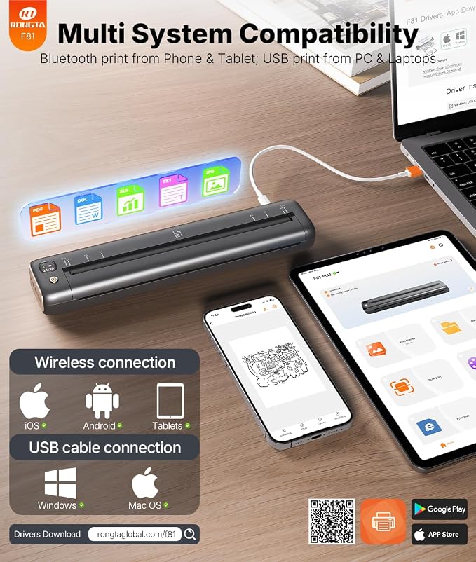Rongta Portable Printer Wireless