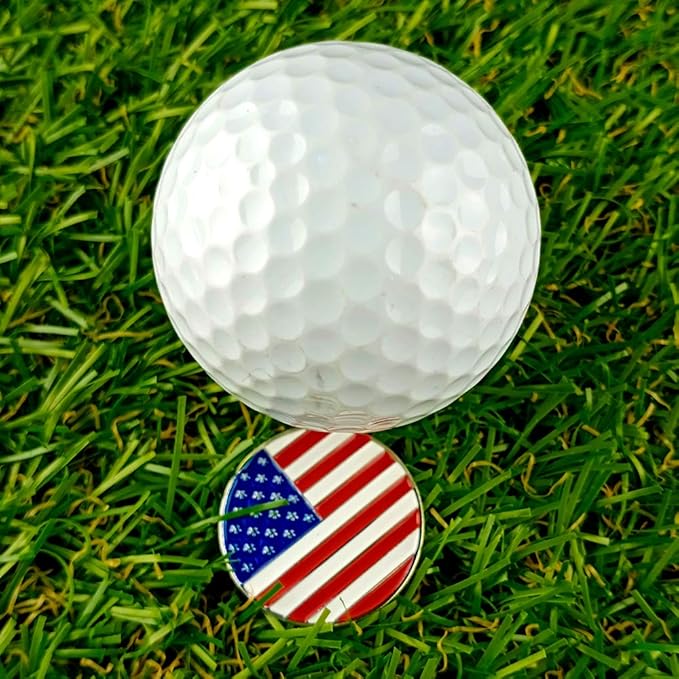 Amy Sport Golf Ball Markers Assorted Patterns Fits All Magnetic Golf Tools Value Set, Alloy Soft Enamel Technique Marker for Hat Clips Gloves Golf Divot Tools Marks