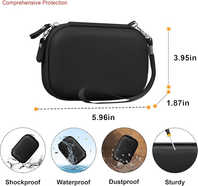 Elonbo Carrying Case for KODAK Step Instant Smartphone Photo Printer, Portable