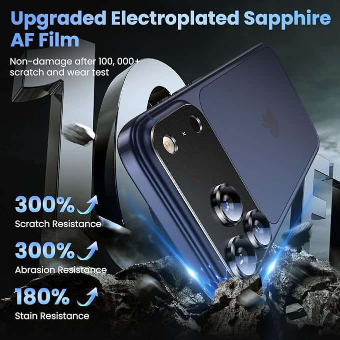 Uyiton Compatible with iPhone 17 Pro Max Camera Lens Protector
