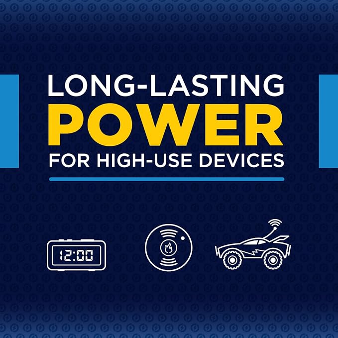 Rayovac High Energy 9V Batteries, Alkaline 9 Volt Batteries