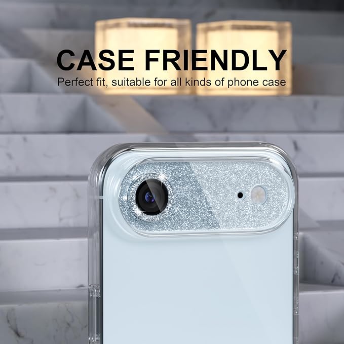 Choiche Compatible for iPhone 17 Air Camera Lens Protector, Bling Camera Cover