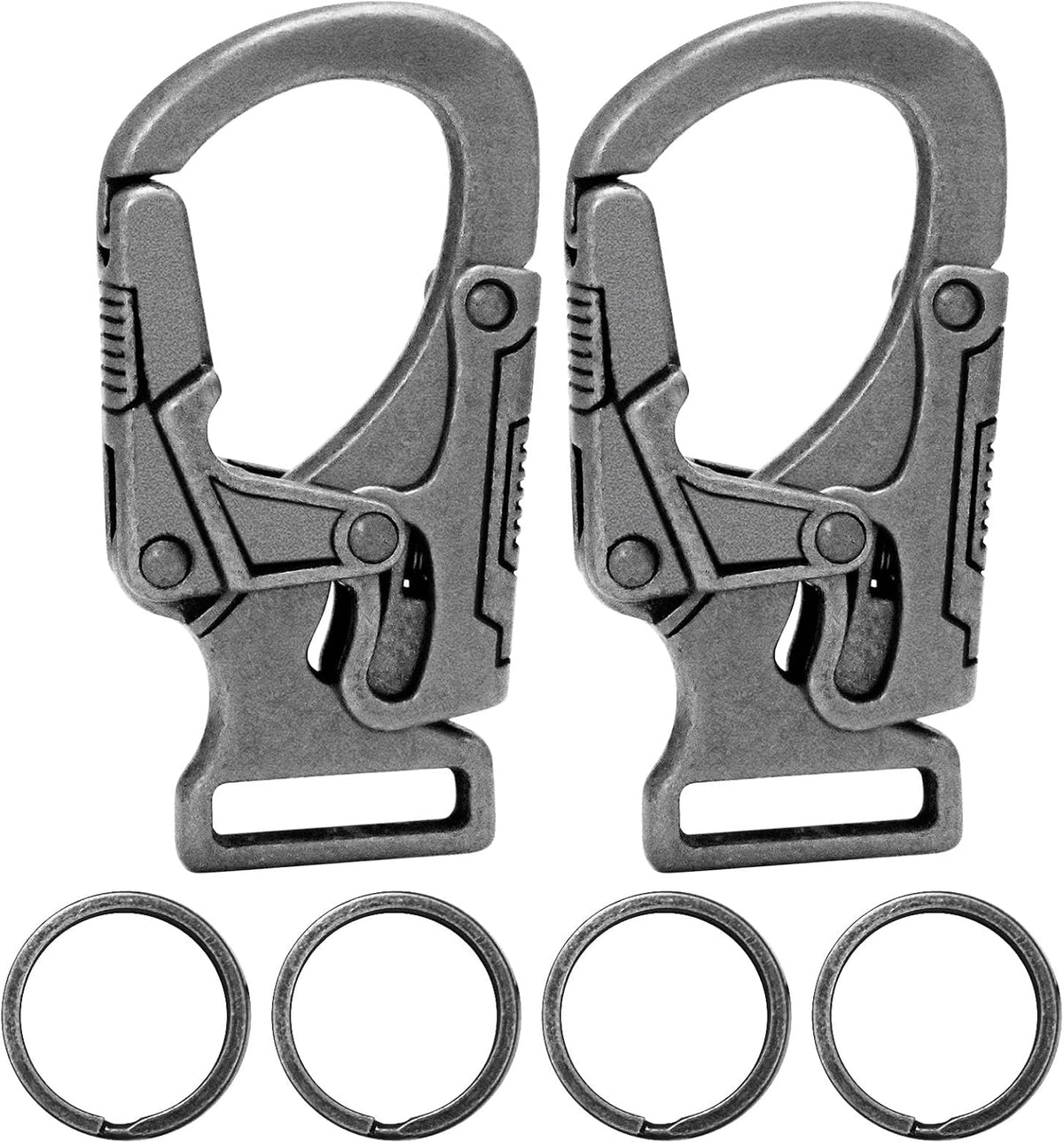 Ahiller Carabiner Clip, Dual Lock Keychain for Daily Use
