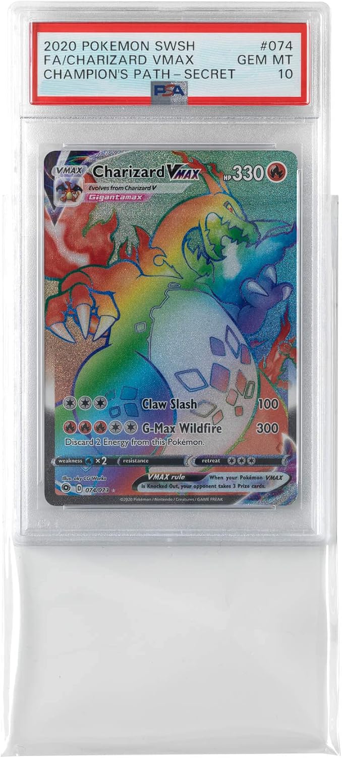 Vault X Graded Trading Card Sleeves - Exact Fit Bags for PSA, MGC, CGC & More | 100 Pack
