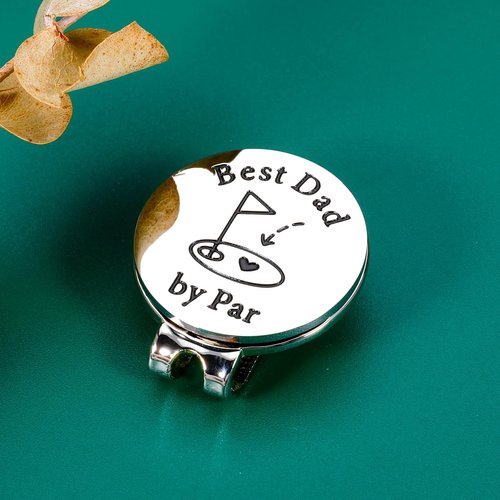Golf Ball Marker Hat Clip Golf Gifts for Dad Fathers Day Presents for New Dad Gift for Birthday Daddy to Be Gift for First Time Daddy Husband Christmas White Elephant Valentines Gifts for Men