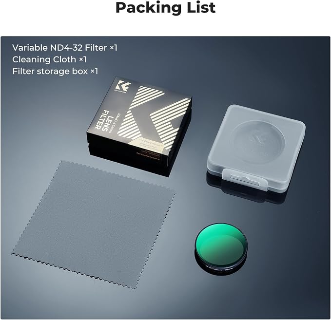 K&F CONCEPT Snap On Variable ND Filter Compatible