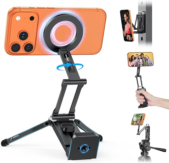 OMOTON TP02 360°Rotating for MagSafe Tripod, New Upgrade
