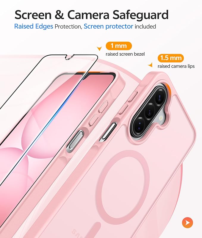 FNTCASE for Galaxy A17/A16 5G Phone Case: for Samsung A17 Cases Matte