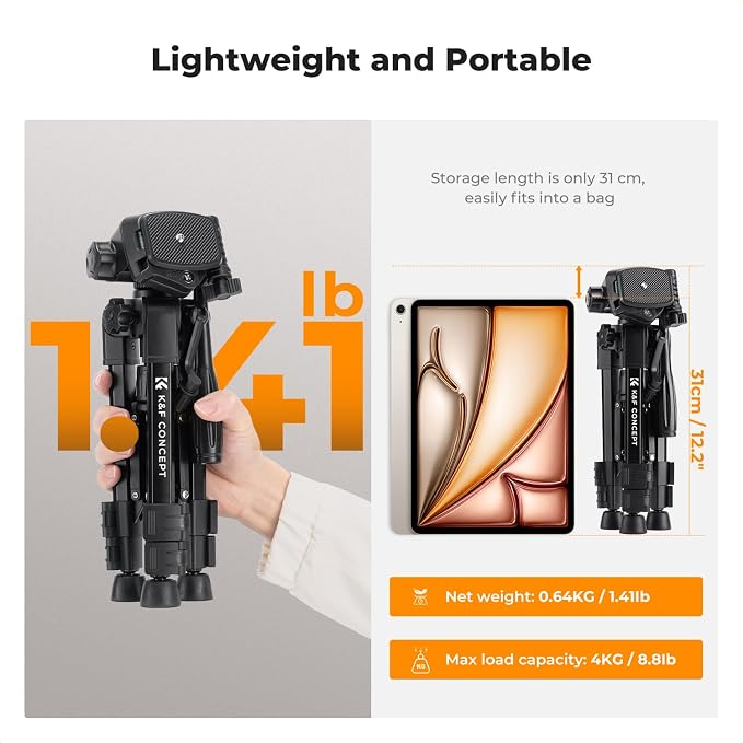 K&F CONCEPT 25" Mini Desk Tripod