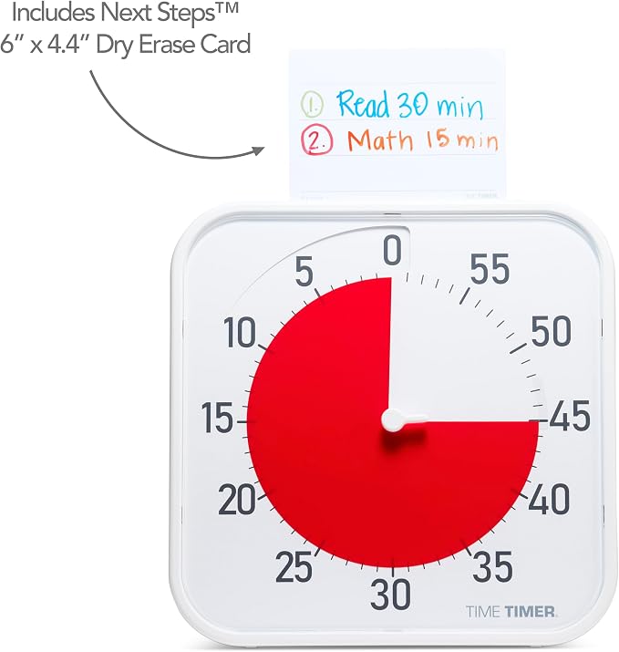 Time Timer Original 12" Visual Countdown Timer – Large 60-Minute Classroom