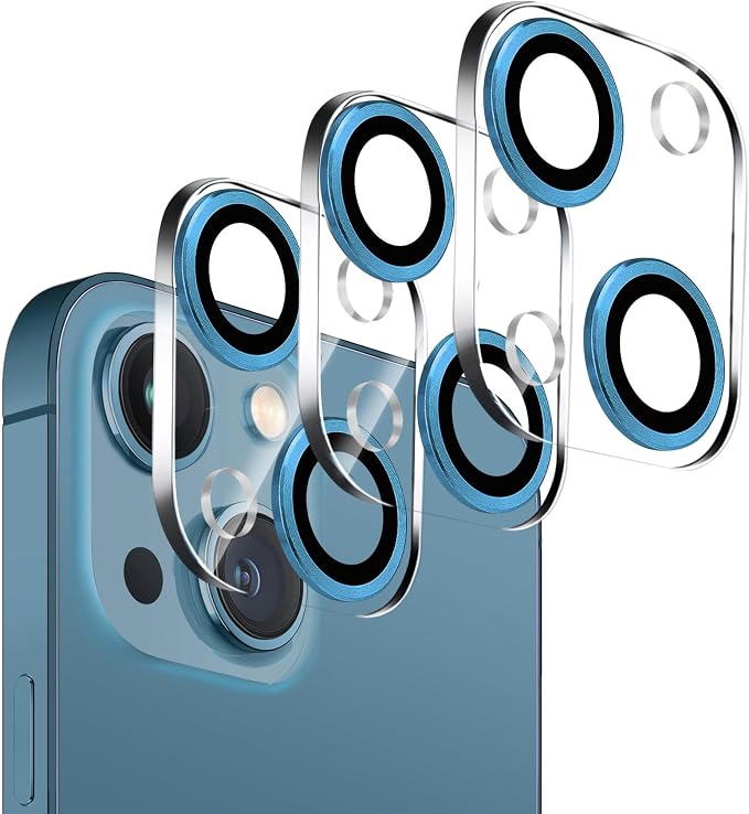 Dengduoduo 3 Pack Tempered Glass Camera Lens Protector