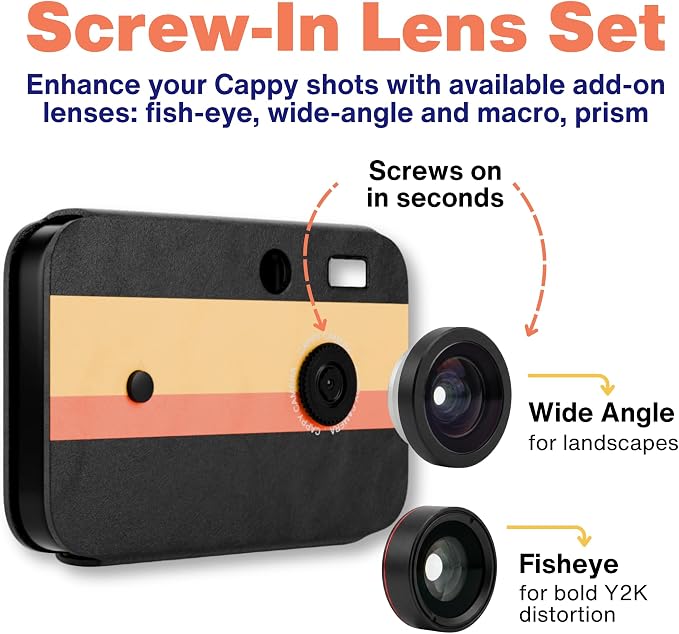 Wide Angle & 235 Fisheye Screw-On Lens Set