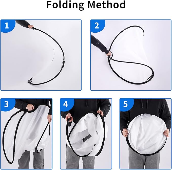 Selens 24x36inch/60x90cm Light Reflector Stand Kit 5-in-1 Collapsible Multi-Disc