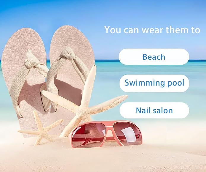 KuaiLu Flip Flops for Women with Arch Support Yoga Mat Comfortable Summer Beach Walking Thong Cushion Sandals Slip On Indoor Outdoor