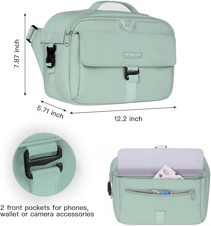 MOSISO Camera Shoulder Bag Case Crossbody Sling Purse, DSLR/SLR/Mirrorless