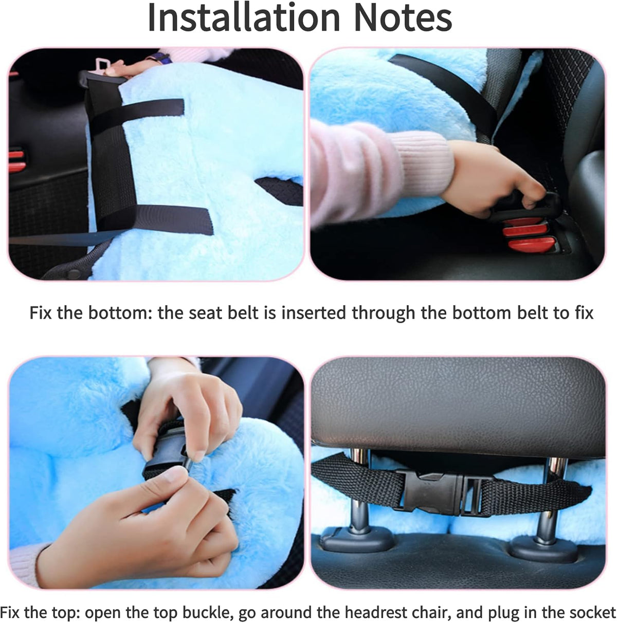 FHSGGP Travel Pillow Car Pillow Kid Car Sleeping The Sleeping Aid for Adults and Kids on Road Trips Kids Travel Pillow Gray