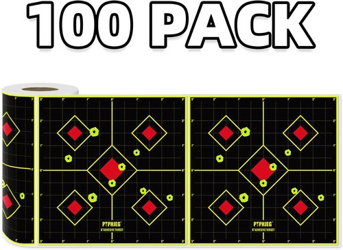 Bull's-Eye Multicolor Splatter Targets - Ideal for Indoor & Outdoor Shooting Practice