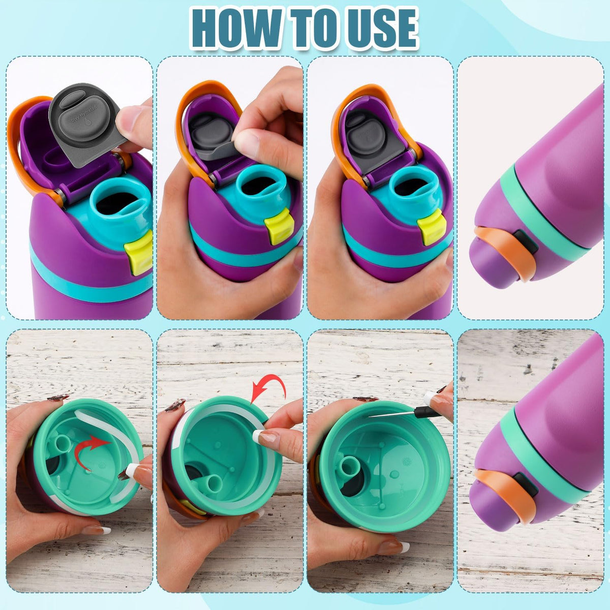 Owala | 2-Pack Bottle Seal Rings & Replacement Stoppers - BPA-Free Silicone O-Ring for 24oz & 32oz Bottles
