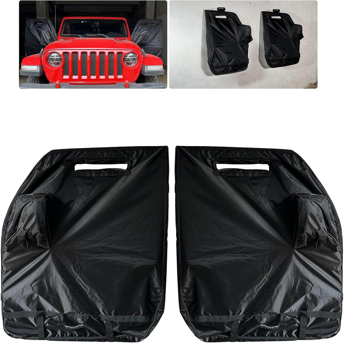 SUNPIE Hard Door Storage Bags for 1976-2024 Jeep Wrangler & Gladiator