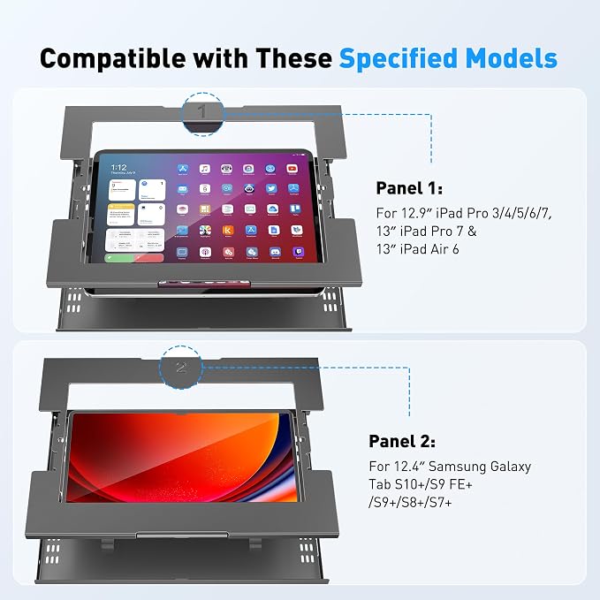 AboveTEK Anti-Theft iPad Kiosk Stand – POS iPad Security Mount