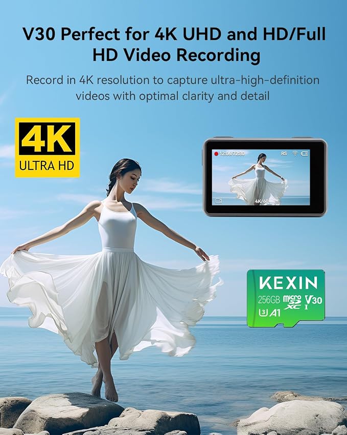 KEXIN 256GB Micro SD Card with Adapter