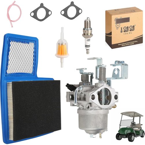 10L0L Carburetor Kit for Yamaha G16 G18 G19 G20 G21 4 Cycle Engine Golf Cart(1996-2002) with Air Filter, Fuel Filter, Spark Plug,Golf Car Tune Up Kit Replace JN6-14101-15 JN6-13567-00 JN3-14101-00