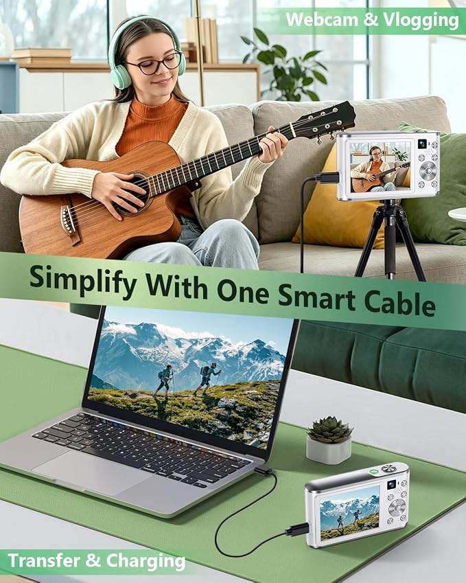 2026 Upgraded 4K Digital Camera