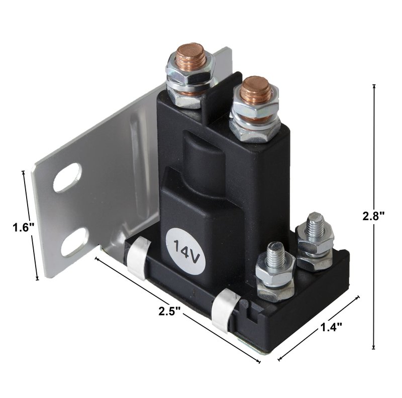 Sabeweile 14V Golf Cart Solenoid Compatible with EZGO TXT Gas 1994-Up, 4 Terminal, Replace OEM 27153-G01, 27153G01, 612813, 500A