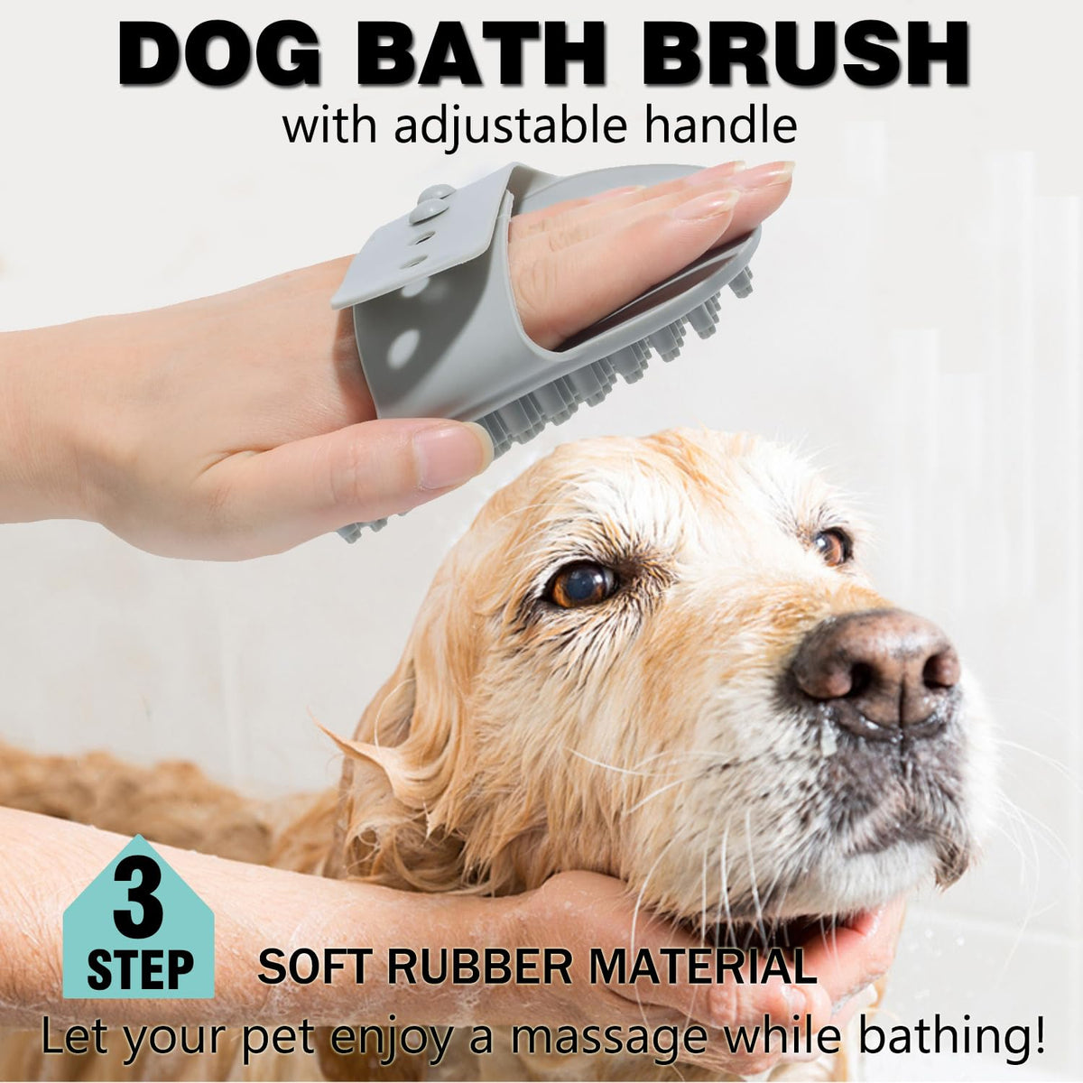 Skiennix Dog Grooming Brush Set - Double-Sided Shedding & Dematting Rake | Self-Cleaning Slicker Comb for All Coat Types