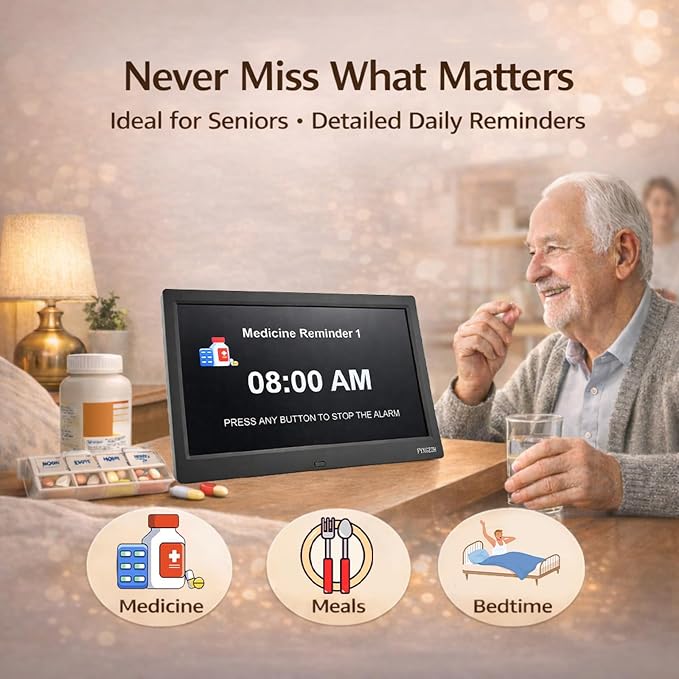 11.5'' Dementia Clocks for Seniors Extra Large, Senior Clocks