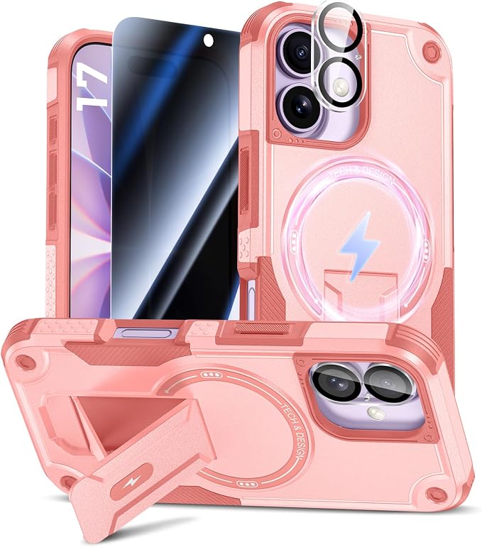 Goton for iPhone 17 Case with Privacy Tempered Glass Screen Protector & Camera