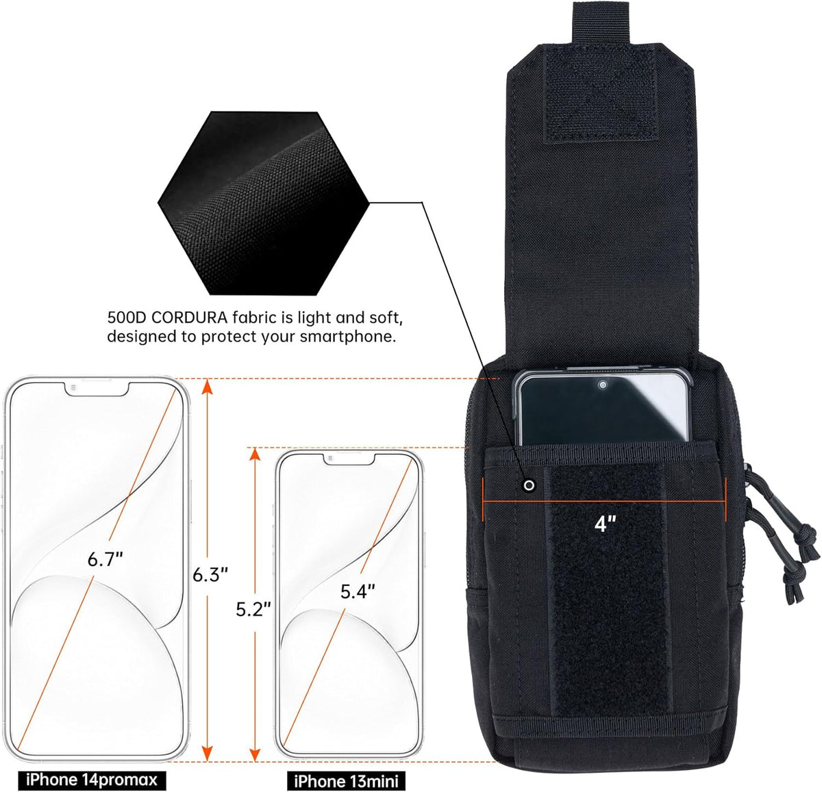 EXCELLENT ELITE SPANKER Tactical EDC Pouch Molle Utility Pouch Phone Pouch