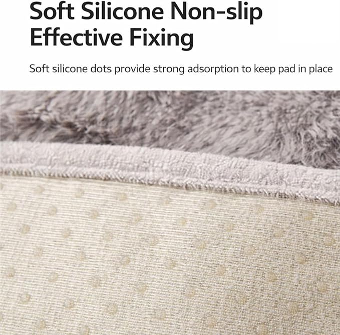 Dream Cloud Pet Sofa Bed Machine Washable Waterproof Supportive Comfort Non-Slip Plush Pet Couch Bed with Raised Edge for Sofa Car Floor, Small Medium Dogs Cats, Furniture Protector (Light Gray)