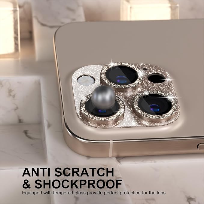 Choiche Compatible for iPhone 16 Pro/iPhone 16 Pro Max Camera Lens Protector