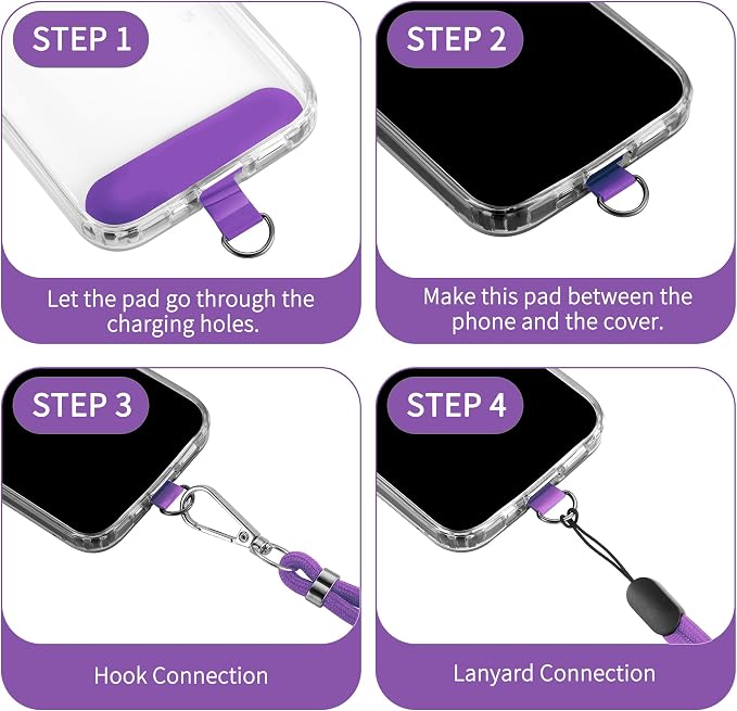 CACOE Phone Lanyard 2 Pcs-1 Pcs Adjustable Neck Strap, Universal Crossbody