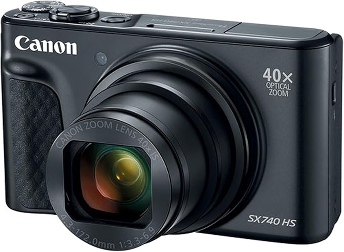 Canon Powershot SX740 HS Digital Camera + 64GB Memory + Stabilizing Grip +
