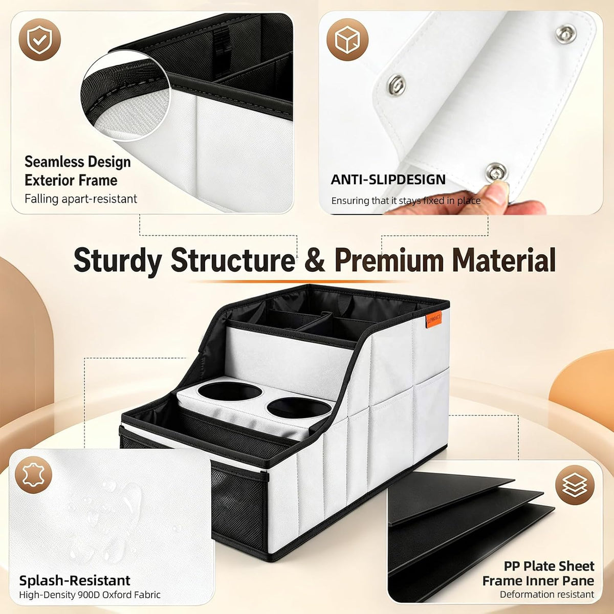 Car Seat Organizer Back Front Captains Seats Storage Travel