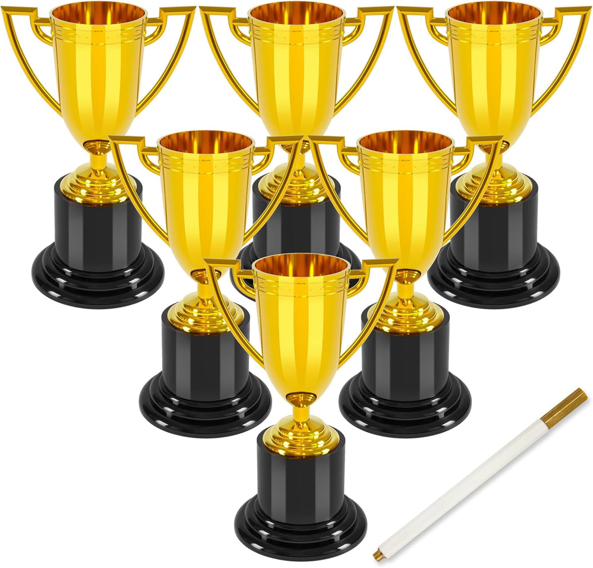 Skiennix 4-Inch Mini Trophies - Perfect for Kindergarten Graduation & Kids Sports Awards | Plastic