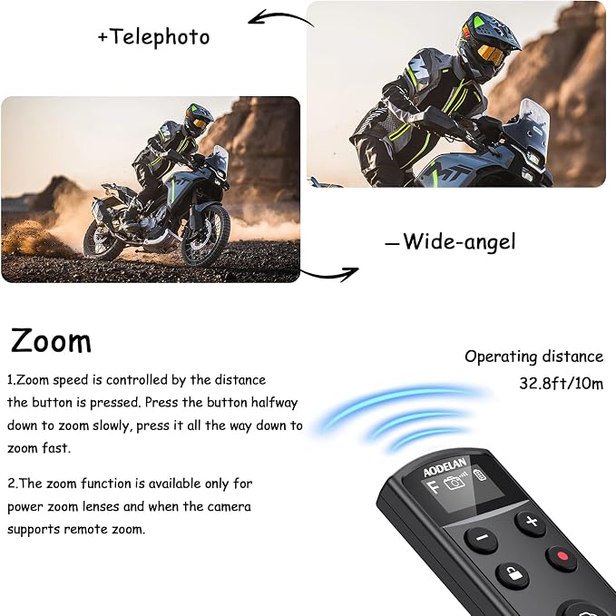 for Fujifilm Camera Rechargeable Shutter Release, AODELAN Wireless Remote
