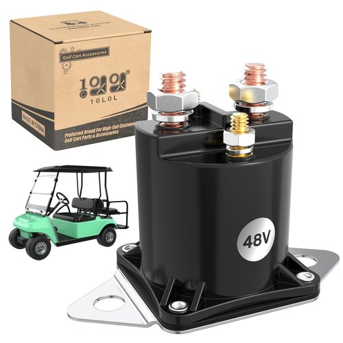 10L0L 48V Electric Golf Cart Solenoid Fit for Club Car DS (1995-1997) 101807001 1118, 48 Volt 4 Terminal Electric Solenoid Replacement