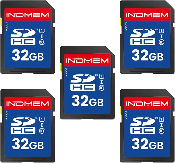 32GB SD Card SDHC Flash Memory Cards UHS-I U1 Class 10 High-Speed Full HD Video